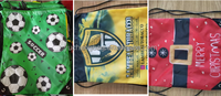 Sac de sport publicitaire YCH personnalisé en polyester 210D éco-recyclé, imperméable, avec cordon de serrage, motif imprimé promotionnel