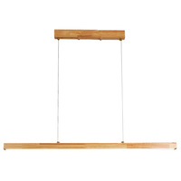 Lampe suspendue longue de style japonais vintage, moderne et minimaliste, en bois massif, pour bar, comptoir, bureau, salle à thé, table à manger, Wabi-sabi