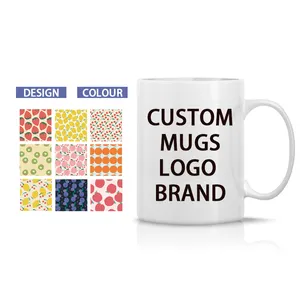 Gifts Heat Press Print Blanks DIY Custom Coffee Mugs Sublimation Ceramic Cups With Logo For Coffee Tea Latte Hot Cocoa