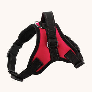 Di lusso Cross-Border stile gilet pettorina posteriore imbracatura per cani di grossa razza Labrador cane guinzaglio corda di trazione universale Pet pelliccia - Product Image 4