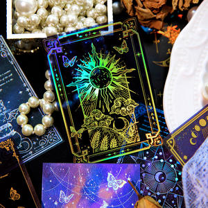 Bloc-notes mémo 24 feuilles/paquet, série Vientiane, style Ins, matériel de bricolage pour journal intime, décoration, 6 options - Product Image 3