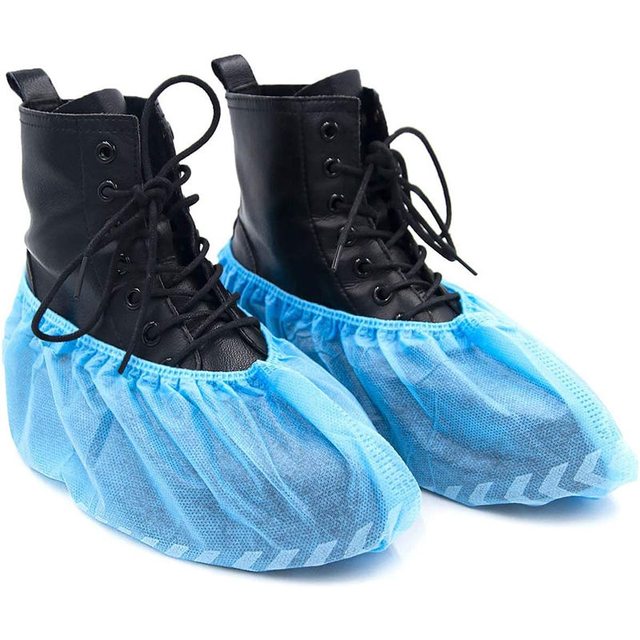Factory Wholesale Anti slip Dustproof Shoe Cover Non Woven Disposable Boot Cover for Personal Use