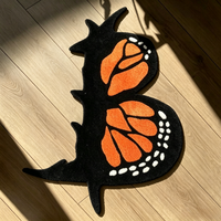 Tapis d'intérieur jacquard personnalisés, faits à la machine, tuftés à la main, en forme 3D, haute densité, avec motifs sur mesure