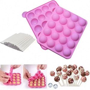 20 Holes Chocolate Ball Cupcake <b>Cookie</b> Candy Maker DIY Baking <b>Tool</b> Custom Silicone Cake Mould - Product Image 3