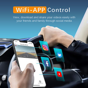 E-çok gece görüş Wifi Dashcam Doble Camara Wifi Dvr 1080P ön panel kamerası araba için - Product Image 2