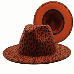 Autumn Winter Fashion Trendy Leopard Print <b>Fedora</b> <b>Hat</b> for Women <b>Men</b> Outdoor Travel Party Jazz <b>Hat</b> - Product Image 3