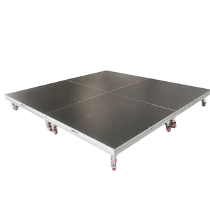 Регулируемая круглая платформа из алюминиевого сплава с квадратным узором для музыкальных концертов, свадебное сценическое осветительное оборудование - Product Image 1