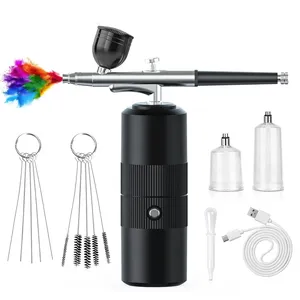 Airbrush <b>Kit</b> for Model Painting <b>Cake</b> Decorating And Hobby Crafts - Spray Gun Set with Accessories - Product Image 1