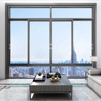Fenêtre moderne en titane, magnésium, silicium et aluminium pour chambre à coucher et balcon