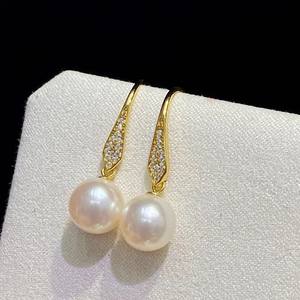 เครื่องประดับมุก22561DIY wenchi ต่างหูเงิน S925พร้อมลูกปัดกลม6-7มม. ถาดว่างเครื่องประดับแฟชั่นรุ่น10890 - Product Image 2