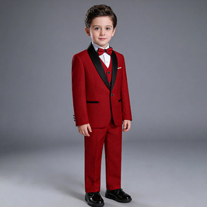 Conjunto <span class=keywords><strong>de</strong></span> traje <span class=keywords><strong>de</strong></span> esmoquin <span class=keywords><strong>para</strong></span> niños, traje formal con solapa <span class=keywords><strong>de</strong></span> satén <span class=keywords><strong>para</strong></span> fiesta <span class=keywords><strong>de</strong></span> boda, traje <span class=keywords><strong>para</strong></span> niños, chaqueta y pantalones, conjunto <span class=keywords><strong>de</strong></span> 2 piezas - Product Image 4