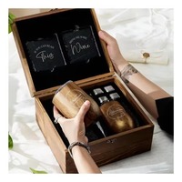 Coffret Cadeau Vin pour Amoureux du Vin, Femme, Saint-Valentin, Maman, Sœur, Amie, Collègue, Petite Amie - Coffret Cadeau Inspirant avec Verres à Vin