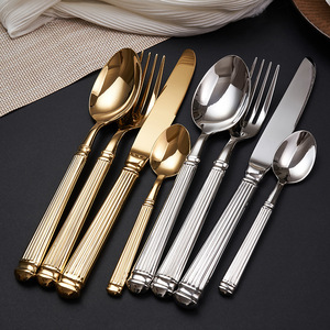 ชุดช้อนส้อมสแตนเลสสตีล Shiny-Jh Rome Series 304 ขัดเงาแบบกระจก สำหรับร้านอาหาร - Product Image 1