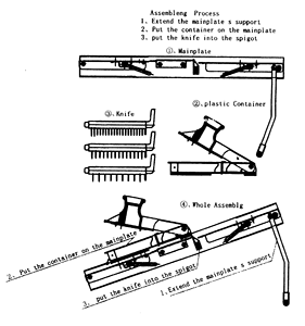 <span class=keywords><strong>Râpe</strong></span> coupante multi-<span class=keywords><strong>mandoline</strong></span> pour légumes et fruits avec 3 lames - Product Image 3