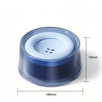 Gamelle flottante anti-déversement premium pour animaux de compagnie – Abreuvoir transparent anti-bave pour l'alimentation quotidienne des chiots et chatons à la maison