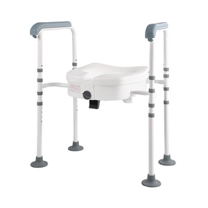 Meiruide - Elevador de inodoro con pasamanos, altura ajustable, para personas mayores y discapacitadas, equipo de seguridad para el baño - Product Image 5
