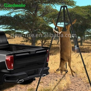 Trépied de chasse en métal, treuil de chasse, capacité de 300 lb, durable, robuste, pour le dépeçage et l'habillage des cerfs sur le terrain de chasse - Product Image 4