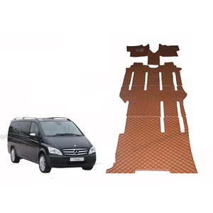 De coche de cuero alfombras de piso para <span class=keywords><strong>mercedes</strong></span> benz clase v. <span class=keywords><strong>Viano</strong></span> <span class=keywords><strong>Vito</strong></span> 2003-2014, 2011, 2010, 2009, 2008, 2007, 2006, 2005 w639 alfombra - Product Image 1