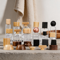 Difusor de Aceites Esenciales sin Llama de Madera en Forma de Cilindro, Difusor de Perfume de Madera para Coche y Escritorio, Tapa de Botella de Perfume de Madera