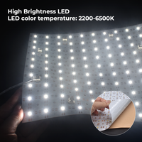 Küçük Boy Kare 250*250mm LED Levha DC24V 100LED/adet Esnek Kesilebilir Beyaz Renk Mini Boy Ultra İnce Bükülebilir LED Panel Levha