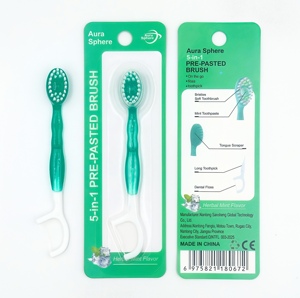 แปรงสีฟันเม็ดบีดจากพืช - 5-in-1 ลมหายใจสดชื่น โรงงานขายส่ง รับผลิตตามสั่ง - Product Image 5