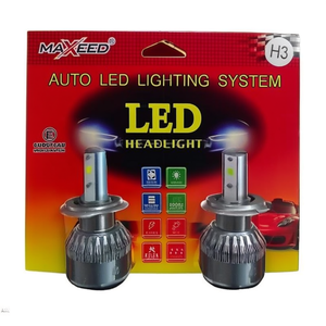 Système d'éclairage automobile Maxeed H3 Led Headlight, ampoule de phare de voiture blanche 6000K - Product Image 2