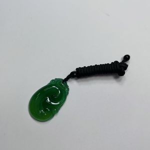 क्लासिक शैली प्राकृतिक एगेट जेडाइट ड्रैगन हेड पेलेंट शुभ आरा आकर्षण पार्टियों और बौद्ध उपहार गहने - Product Image 5