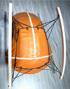 JIAMUJIA Chaise à bascule de salon familial pour adultes et loisirs Chaise de canapé à bascule non pliante en cuir pour meubles de maison - Product Image 4