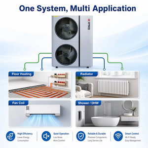 Pompe à chaleur air-eau RMRB R290 A+++ pour chauffage, refroidissement et ECS, avec WiFi intelligent - Product Image 4