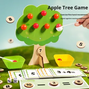 Jouet éducatif en bois à perles à enfiler pour bébés et tout-petits, puzzle pour garçons et filles de 4 à 6 ans - Entraînement à la concentration et au développement - Product Image 2