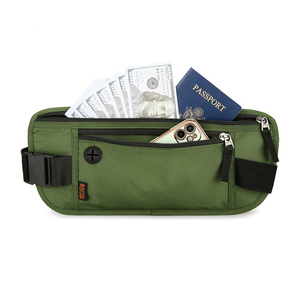 Portable Lightweight Nylon, Waterproof Rfid Blocking Fanny Pack Travel <b>Wallet</b> Slim <b>Passport</b> Holder Money Belt Waist Bag/ - Product Image 5
