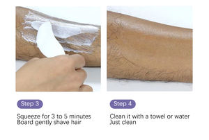 Vendita calda OEM Logo personalizzato donne bikini pubici viso cera pelle sensibile crema depilatoria permanente da <span class=keywords><strong>uomo</strong></span> per area privata - Product Image 2