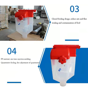 Distributeur automatique de nourriture pour animaux, 12 unités, mangeoire pour ferme de <span class=keywords><strong>cochon</strong></span> - Product Image 5