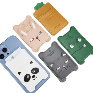 Cao Cấp Da Điện Thoại Chủ Thẻ Stick Trên Ví Cho Iphone Và Android Điện Thoại Di Động Phong Cách Tối Giản Với Không Trượt Lót - Product Image 1