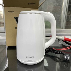 Bouilloire électrique sans fil Konka 2,2 L, arrêt automatique, protection contre l'ébullition à sec, corps en plastique blanc - Product Image 2