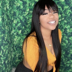 Parrucche bionde all'ingrosso del miele di Dropship con frangia colore naturale 100% capelli umani vergini brasiliani tesse e parrucca biondo Bang venditore - Product Image 3