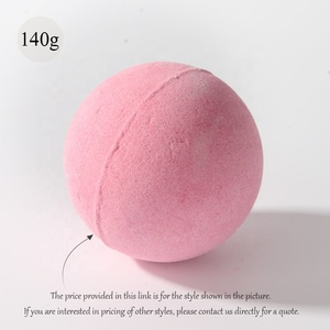 Nhà Sản Xuất Sang Trọng Hương Liệu Tắm Món Quà Giữ Ẩm Đặc Tính Tắm FIZZIES Tinh Dầu Tắm Muối Bóng Hồng Tắm Bom - Product Image 2