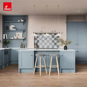 Ensemble de rangement de cuisine complet en bois <span class=keywords><strong>gris</strong></span> avec garde-manger <span class=keywords><strong>et</strong></span> évier, prix d'usine Alland China, panneau HDF, USA - Product Image 3