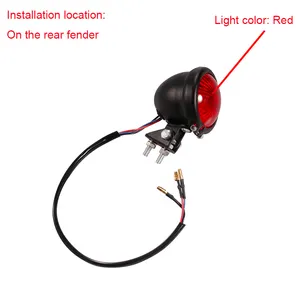Universal Modified LED Rear Tail Stop Light Motorcycle Lamp Taillight For Motorcycles