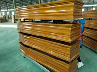 Ataúd Ecológico Biodegradable de Madera de Paulownia con Acabado Satinado de Alto Brillo, Estilo Europeo y Americano, Diseños Personalizables