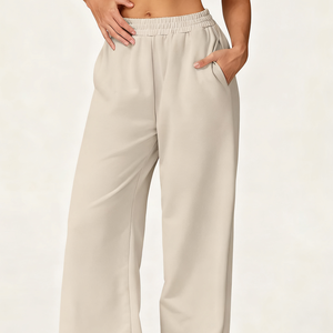 Abbigliamento all'ingrosso <span class=keywords><strong>pantaloni</strong></span> larghi da <span class=keywords><strong>donna</strong></span> <span class=keywords><strong>pantaloni</strong></span> larghi da ginnastica <span class=keywords><strong>pantaloni</strong></span> larghi da allenamento <span class=keywords><strong>pantaloni</strong></span> larghi a vita alta - Product Image 3