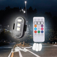 Wasserdichte RGB LED Stroboskop-Warnleuchte mit Kabelloser Fernbedienung Notfall-Signallampe Anti-Kollisions-Markierungsleuchte