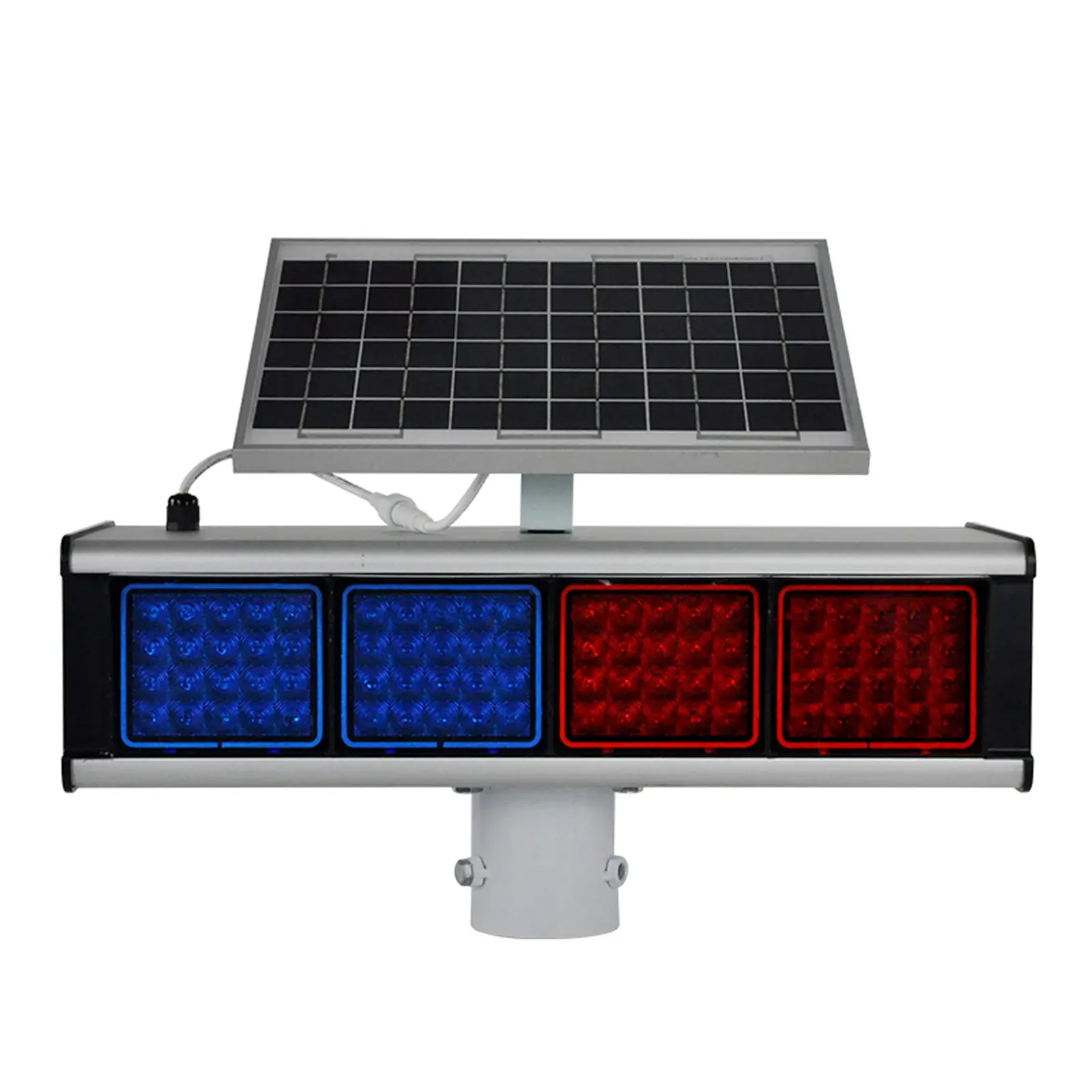 Yasong Ip65 Waterdicht En Stofdicht Zonnebewegingsdetectie Waarschuwingslicht Led Blauw En Rood Gsm Alarmsysteem 30W Bewegingssensor