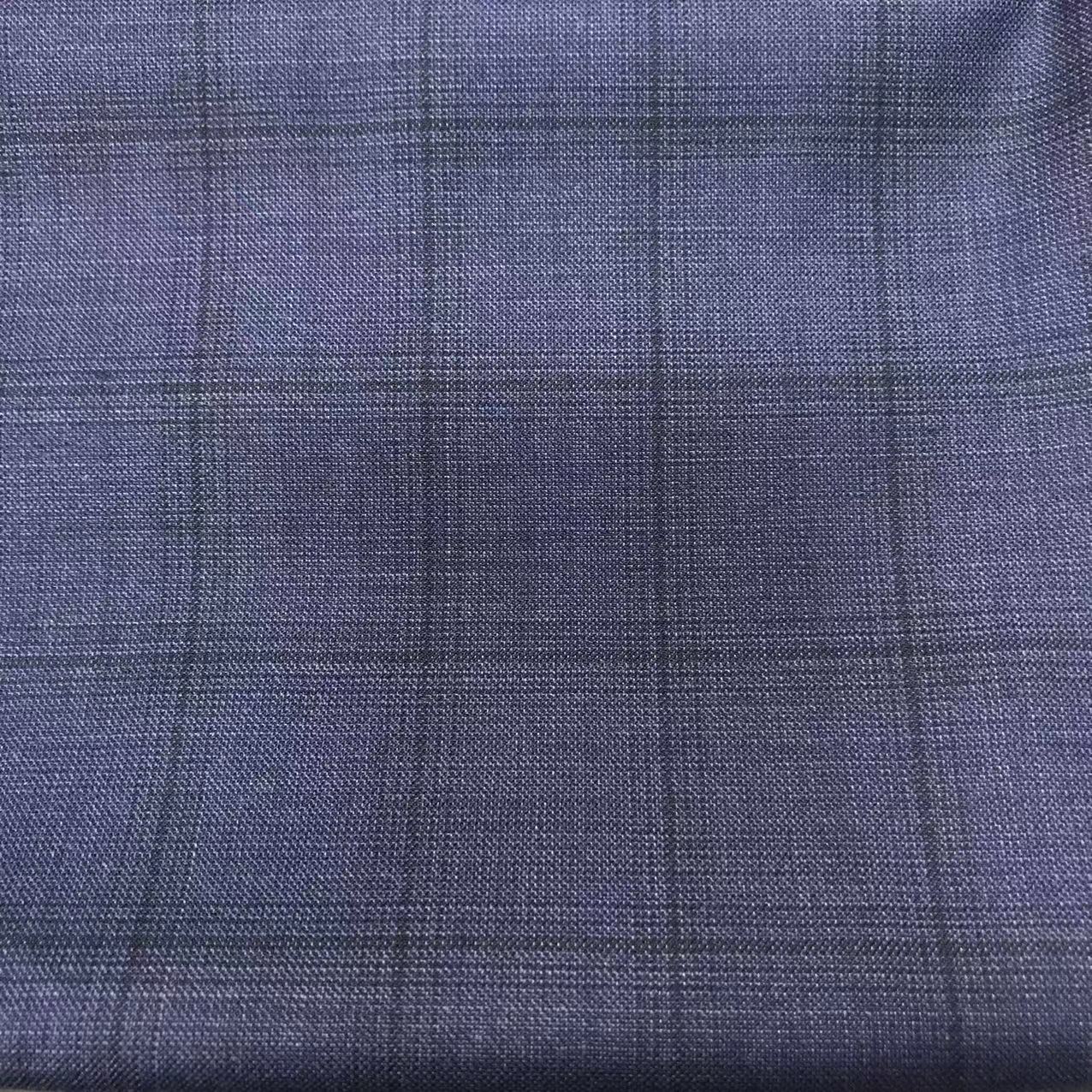 Italian Style Fashion Worsted Wool Twill Plaid Medium Weight Suiting blazer Jacket Vest Trousers Woven Fabrics Soft Smooth Rich