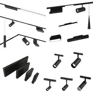 Morden Style 5mm <span class=keywords><strong>Rail</strong></span> Aluminium PC Intérieur Home Office Spotlight COB Magnétique Led Track Light - Product Image 3