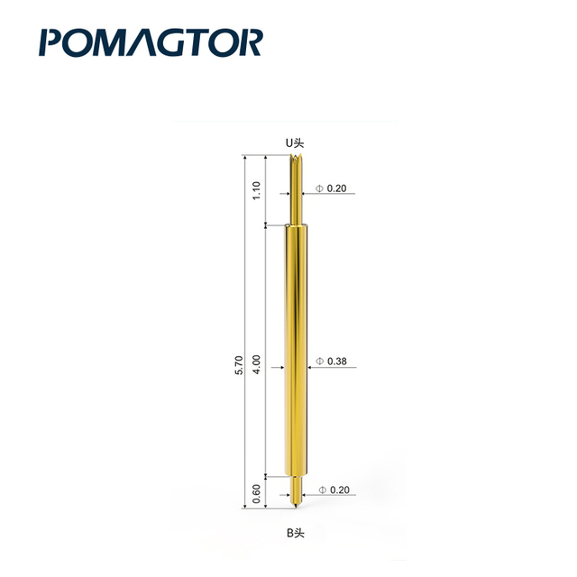 China Supplier Pogo Pin Test Probe 5V 0.5A Smt Spring Loaded Pins Contact Pogo Pin