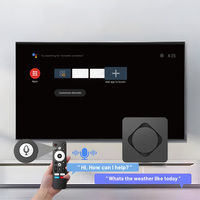 S98 Mini RK3518 Android 14 Box TV Rockchip 2 Go de RAM WiFi 6 4K OTT Smart TV Box avec Télécommande Vocale Bluetooth