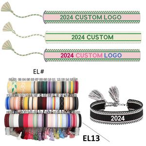 Bracelet d'<span class=keywords><strong>amitié</strong></span> personnalisé avec <span class=keywords><strong>texte</strong></span>/logo brodé à la main pour mariage bijoux de vacances - Product Image 5