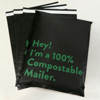Sacs d'expédition compostables certifiés en gros, sacs d'expédition en polyéthylène biodégradable personnalisés pour l'emballage de vêtements e-commerce