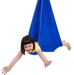 Équipement de Yoga en gros, Kit de balançoire pour débutant, ensemble de sac en tissu aérien extensible, sangle en soie, hamac de Yoga 1m 1.5m